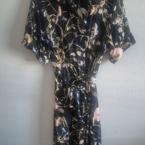 H&M Botton Floral Shirt Dress